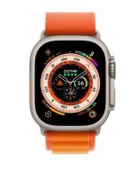 Apple Watch Ultra 49mm Titanium Case Orange Alpine Loop